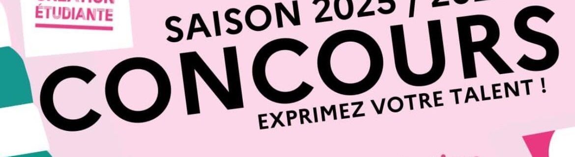 Région – Participe aux concours culturels portés par le Crous